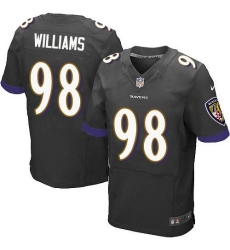 Nike Baltimore Ravens #98 Brandon Williams Black Alternate Men 27s Stitched NFL New Elite Jersey Nike Baltimore Ravens #98 Brandon Williams Black Alternate Men 27s Stitched NFL New Elite Jersey