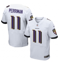 Nike Ravens #11 Breshad Perriman White Mens Stitched NFL New Elite Jersey Nike Ravens #11 Breshad Perriman White Mens Stitched NFL New Elite Jersey