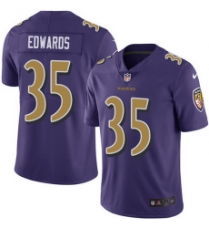 Nike Ravens 35 Gus Edwards Purple Men Stitched NFL Limited Rush Jersey Nike Ravens 35 Gus Edwards Purple Men Stitched NFL Limited Rush Jersey