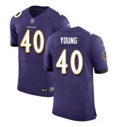 Nike Ravens #40 Kenny Young Purple Team Color Mens Stitched NFL Vapor Untouchable Elite Jersey Nike Ravens #40 Kenny Young Purple Team Color Mens Stitched NFL Vapor Untouchable Elite Jersey