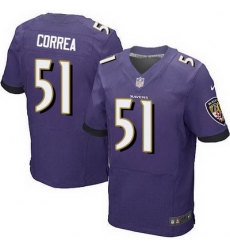 Nike Ravens #51 Kamalei Correa Purple Team Color Mens Stitched NFL New Elite Jersey Nike Ravens #51 Kamalei Correa Purple Team Color Mens Stitched NFL New Elite Jersey