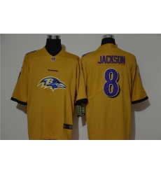 Nike Ravens 8 Lamar Jackson Yellow Vapor Untouchable Limited Jersey Nike Ravens 8 Lamar Jackson Yellow Vapor Untouchable Limited Jersey