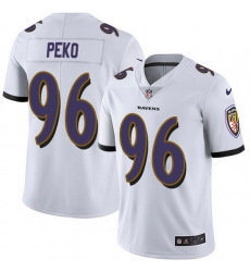 Nike Ravens 96 Domata Peko Sr White Men Stitched NFL Vapor Untouchable Limited Jersey Nike Ravens 96 Domata Peko Sr White Men Stitched NFL Vapor Untouchable Limited Jersey