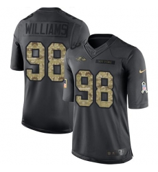 Nike Ravens #98 Brandon Williams Black Mens Stitched NFL Limited 2016 Salute to Service Jersey Nike Ravens #98 Brandon Williams Black Mens Stitched NFL Limited 2016 Salute to Service Jersey