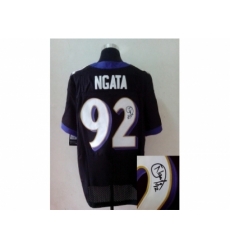 Nike baltimore ravens 92 Haloti Ngata black signature Elite NFL Jersey Nike baltimore ravens 92 Haloti Ngata black signature Elite NFL Jersey