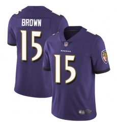 Ravens 15 Marquise Brown Purple Team Color Men Stitched Football Vapor Untouchable Limited Jersey Ravens 15 Marquise Brown Purple Team Color Men Stitched Football Vapor Untouchable Limited Jersey