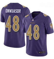 Ravens 48 Patrick Onwuasor Purple Men Stitched Football Limited Rush Jersey Ravens 48 Patrick Onwuasor Purple Men Stitched Football Limited Rush Jersey