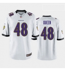 men patrick queen baltimore ravens white game jersey men patrick queen baltimore ravens white game jersey