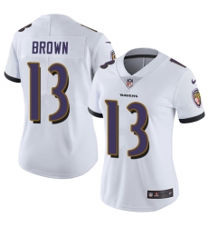 Nike Ravens #13 John Brown White Womens Stitched NFL Vapor Untouchable Limited Jersey Nike Ravens #13 John Brown White Womens Stitched NFL Vapor Untouchable Limited Jersey