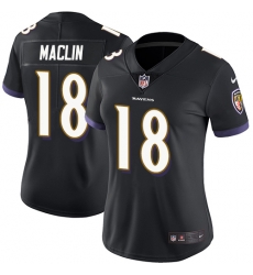 Nike Ravens #18 Jeremy Maclin Black Alternate Womens Stitched NFL Vapor Untouchable Limited Jersey Nike Ravens #18 Jeremy Maclin Black Alternate Womens Stitched NFL Vapor Untouchable Limited Jersey
