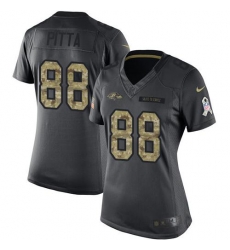 Nike Ravens #88 Dennis Pitta Black Womens Stitched NFL Limited 2016 Salute to Service Jersey Nike Ravens #88 Dennis Pitta Black Womens Stitched NFL Limited 2016 Salute to Service Jersey