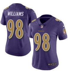 Nike Ravens 98 Brandon Williams Purple Womens Stitched NFL Limited Rush Jersey Nike Ravens 98 Brandon Williams Purple Womens Stitched NFL Limited Rush Jersey