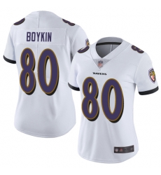 Ravens 80 Miles Boykin White Women Stitched Football Vapor Untouchable Limited Jersey Ravens 80 Miles Boykin White Women Stitched Football Vapor Untouchable Limited Jersey