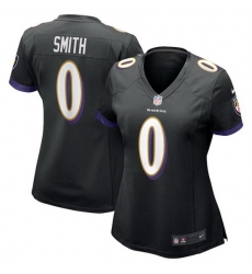 Women Baltimore Ravens 0 Roquan Smith Black Football Jersey Run Small Women Baltimore Ravens 0 Roquan Smith Black Football Jersey Run Small
