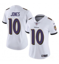 Women Baltimore Ravens 10 Emory Jones White Vapor Football Jersey Women Baltimore Ravens 10 Emory Jones White Vapor Football Jersey