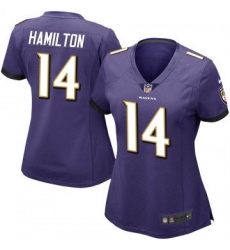 Women Baltimore Ravens 14 Kyle Hamilton Purple 2023 F U S E Vapor Jersey Women Baltimore Ravens 14 Kyle Hamilton Purple 2023 F U S E Vapor Jersey