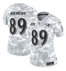 Women Baltimore Ravens 89 Mark Andrews 2024 F U S E Arctic Camo Salute To Service Limited Stitched Football Jersey Women Baltimore Ravens 89 Mark Andrews 2024 F U S E Arctic Camo Salute To Service Limited Stitched Football Jersey