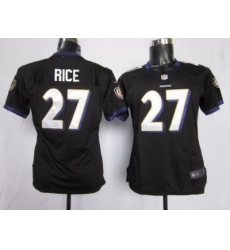 Women Nike Baltimore Ravens 27 Rice Black Nike NFL Jerseys Women Nike Baltimore Ravens 27 Rice Black Nike NFL Jerseys