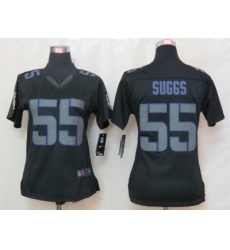Women Nike Baltimore Ravens 55 Terrell Suggs Limited Black Impact NFL Jersey Women Nike Baltimore Ravens 55 Terrell Suggs Limited Black Impact NFL Jersey