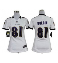Women Nike Baltimore Ravens 81 Anquan Boldin White Nike NFL Jerseys Women Nike Baltimore Ravens 81 Anquan Boldin White Nike NFL Jerseys