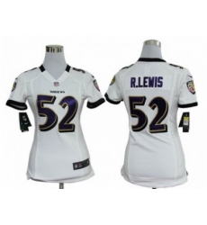 Women Nike baltimore ravens #52 r.lewis white jerseys Women Nike baltimore ravens #52 r.lewis white jerseys