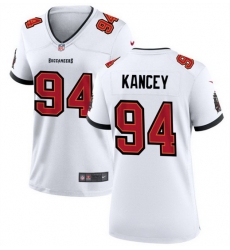 Women Tampa Bay Buccanee 94 Calijah Kancey White 2023 Draft Stitched Game Jersey Women Tampa Bay Buccanee 94 Calijah Kancey White 2023 Draft Stitched Game Jersey