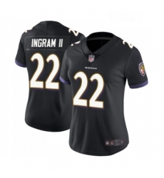Womens Baltimore Ravens 22 Mark Ingram II Black Alternate Vapor Untouchable Limited Player Football Jersey Womens Baltimore Ravens 22 Mark Ingram II Black Alternate Vapor Untouchable Limited Player Football Jersey