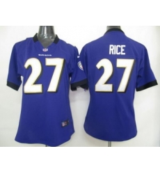 Womens Nike Baltimore Ravens 27# Rice Jersey Womens Nike Baltimore Ravens 27# Rice Jersey