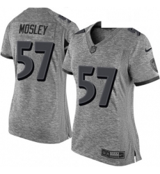 Womens Nike Baltimore Ravens 57 CJ Mosley Limited Gray Gridiron NFL Jersey Womens Nike Baltimore Ravens 57 CJ Mosley Limited Gray Gridiron NFL Jersey