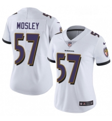 Womens Nike Baltimore Ravens 57 CJ Mosley White Vapor Untouchable Limited Player NFL Jersey Womens Nike Baltimore Ravens 57 CJ Mosley White Vapor Untouchable Limited Player NFL Jersey