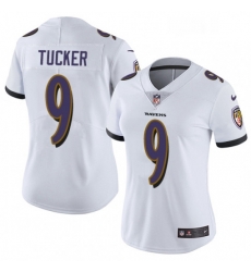 Womens Nike Baltimore Ravens 9 Justin Tucker White Vapor Untouchable Limited Player NFL Jersey Womens Nike Baltimore Ravens 9 Justin Tucker White Vapor Untouchable Limited Player NFL Jersey