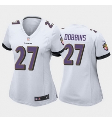 women j.k. dobbins baltimore ravens white game jersey women j.k. dobbins baltimore ravens white game jersey