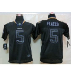 Nike Ravens #5 Joe Flacco Lights Out Black Youth Stitched NFL Elite Jersey Nike Ravens #5 Joe Flacco Lights Out Black Youth Stitched NFL Elite Jersey
