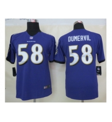 Nike Youth Baltimore Ravens #58 Elvis Dumervil purple jerseys Nike Youth Baltimore Ravens #58 Elvis Dumervil purple jerseys