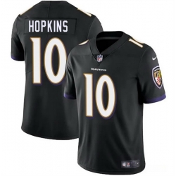 Youth Baltimore Ravens 10 DeAndre Hopkins Black Vapor Limited Football Jersey
