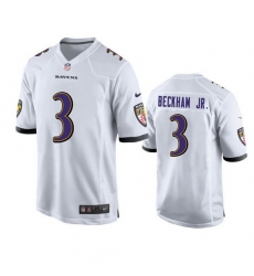 Youth Baltimore Ravens 3 Odell Beckham Jr White Stitched Game Jersey Youth Baltimore Ravens 3 Odell Beckham Jr White Stitched Game Jersey