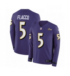Youth Nike Baltimore Ravens 5 Joe Flacco Limited Purple Therma Long Sleeve NFL Jersey Youth Nike Baltimore Ravens 5 Joe Flacco Limited Purple Therma Long Sleeve NFL Jersey