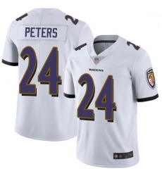 Youth Ravens 24 Marcus Peters White Stitched Football Vapor Untouchable Limited Jersey Youth Ravens 24 Marcus Peters White Stitched Football Vapor Untouchable Limited Jersey