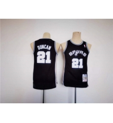 Youth Spurs 21 Tim Duncan Black Stitched Football Jersey Youth Spurs 21 Tim Duncan Black Stitched Football Jersey