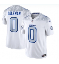 Men Buffalo Bills 0 Keon Coleman White 2025 F U S E Rivalries Vapor Untouchable Limited Stitched Football Jersey