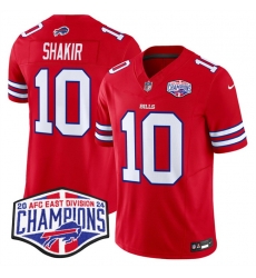 Men Buffalo Bills 10 Khalil Shakir Red F U S E 2024 AFC East Division Champions Vapor Limited Stitched Football Jersey Men Buffalo Bills 10 Khalil Shakir Red F U S E 2024 AFC East Division Champions Vapor Limited Stitched Football Jersey