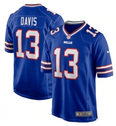 Men Buffalo Bills 13 Gabe Davis Royal Stitched Game Jersey Men Buffalo Bills 13 Gabe Davis Royal Stitched Game Jersey
