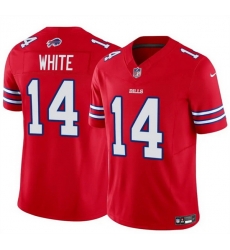 Men Buffalo Bills 14 Mike White Red 2025 F U S E Vapor Untouchable Limited Stitched Football Jersey Men Buffalo Bills 14 Mike White Red 2025 F U S E Vapor Untouchable Limited Stitched Football Jersey
