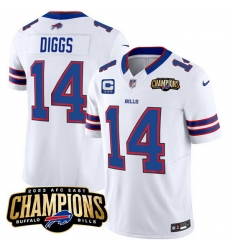 Men Buffalo Bills 14 Stefon Diggs White 2023 F U S E AFC East Champions With 3 Star C Ptach Stitched Football Jersey Men Buffalo Bills 14 Stefon Diggs White 2023 F U S E AFC East Champions With 3 Star C Ptach Stitched Football Jersey