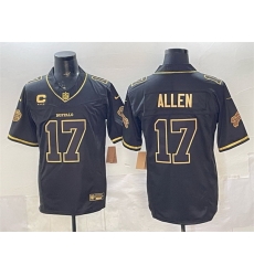 Men Buffalo Bills 17 Josh Allen Black Gold 2025 F U S E Rivalries With 4 Star C Patch Vapor Limited Stitched Football Jersey Men Buffalo Bills 17 Josh Allen Black Gold 2025 F U S E Rivalries With 4 Star C Patch Vapor Limited Stitched Football Jersey