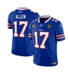 Men Buffalo Bills 17 Josh Allen Blue 2023 F U S E With 4 Star C Ptach And John Madden Patch Vapor Limited Stitched Football Jersey Men Buffalo Bills 17 Josh Allen Blue 2023 F U S E With 4 Star C Ptach And John Madden Patch Vapor Limited Stitched Football Jersey