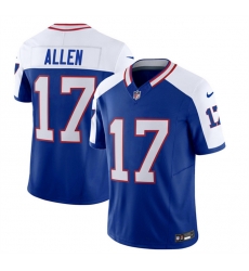 Men Buffalo Bills 17 Josh Allen Blue White 2023 F U S E Throwback Vapor Untouchable Limited Stitched Jersey Men Buffalo Bills 17 Josh Allen Blue White 2023 F U S E Throwback Vapor Untouchable Limited Stitched Jersey