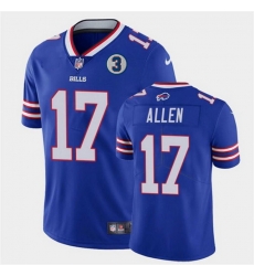 Men Buffalo Bills 17 Josh Allen Blue With NO 3 Patch Vapor Untouchable Limited Stitched Jersey Men Buffalo Bills 17 Josh Allen Blue With NO 3 Patch Vapor Untouchable Limited Stitched Jersey