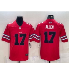 Men Buffalo Bills 17 Josh Allen Red Black Stitched Football Jersey Men Buffalo Bills 17 Josh Allen Red Black Stitched Football Jersey