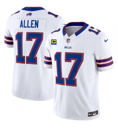 Men Buffalo Bills 17 Josh Allen White 2023 F U S E With 4 Star C Patch Vapor Untouchable Limited Stitched Jersey Men Buffalo Bills 17 Josh Allen White 2023 F U S E With 4 Star C Patch Vapor Untouchable Limited Stitched Jersey